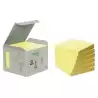 (7100172252) POST-IT BLOC NOTAS ADHESIVAS RECICLADAS 100H 76X76 CANARY YELLOW PAQUETE 6 UD