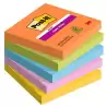 (7100258933) POST-IT BLOCS NOTAS SUPER STICKY 90 HOJAS 4 COLORES NEÓN LUGARES BOOST 76X76 5 BLOCS