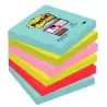 (7100263206) POST-IT NOTAS ADHESIVAS SUPER STICKY 4 COLORES LUGARES COSMIC 76X76 6 BLOCS