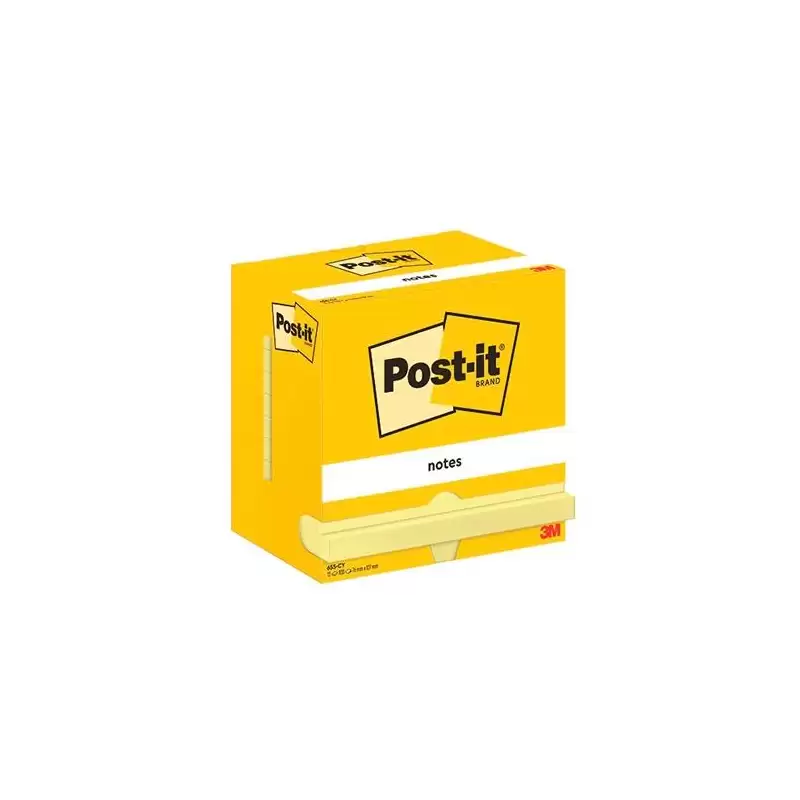 (7100290165) POST-IT BLOC NOTAS ADHESIVAS 655 100H 76X127 CANARY YELLOW PAQUETE 12 UD