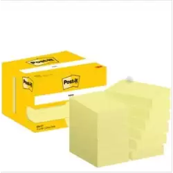 (7100290170) POST-IT BLOC NOTAS ADHESIVAS 656 100H 51X76 CANARY YELLOW PAQUETE 12 UD