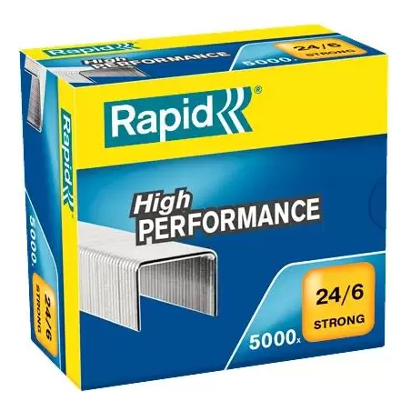 (24859900) RAPID GRAPAS STRONG 24/6 GALVANIZADA CAJA DE 5000