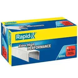 (24860100) RAPID GRAPAS 24/8+ SÚPER STRONG GALVANIZADA CAJA DE 5000