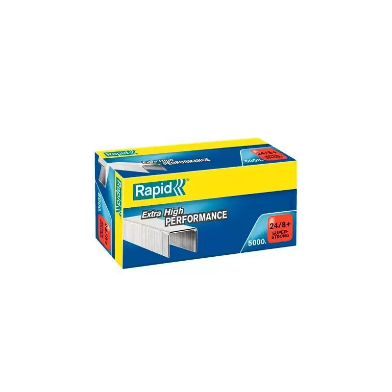 (24860100) RAPID GRAPAS 24/8+ SÚPER STRONG GALVANIZADA CAJA DE 5000