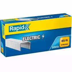 (24869000) RAPID GRAPAS STRONG ELECTRIC 65/6 GALVANIZADAS CAJA DE 5000