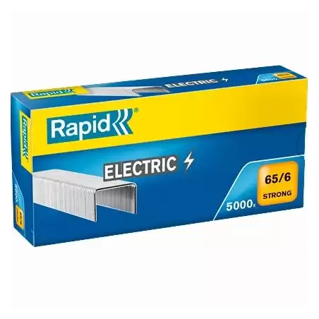 (24869000) RAPID GRAPAS STRONG ELECTRIC 65/6 GALVANIZADAS CAJA DE 5000