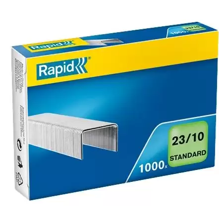 (24869300) RAPID GRAPAS ESTÁNDAR 23/10 GALVANIZADAS CAJA DE 1000