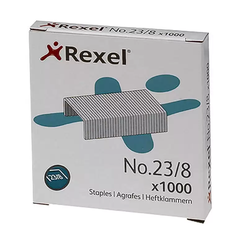 (2101054) REXEL GRAPAS 23/8 GALVANIZADAS -CAJA DE 1000-