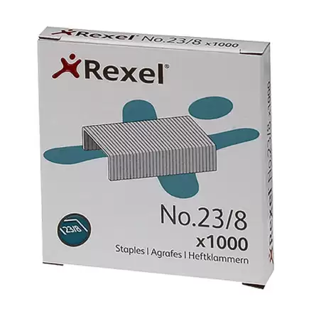(2101054) REXEL GRAPAS 23/8 GALVANIZADAS -CAJA DE 1000-