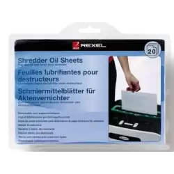 (2101948) REXEL HOJAS LUBRICANTES PARA DESTRUCTORA PACK DE 12
