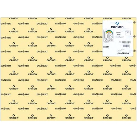 (C200040219) IRIS CARTULINA 50X65CM 185GR CREMA -25U-