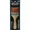 (RART-140) ROYAL LANGNICKEL SET DE 3 BROCHAS DE PELO TAKLON RUBIO