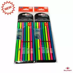 (AB-1352) ROYMART NOTAS SEÑALADORAS DE LÍNEAS ACETATO TRANSPARENTE PACK DE 160 C/SURTIDOS