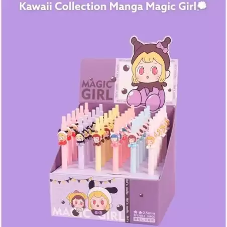 (EZV-2769) ROYMART BOLIS GEL MAGIC GIRL CLICK PEN SURTIDOS EXPOSITOR 36 UD