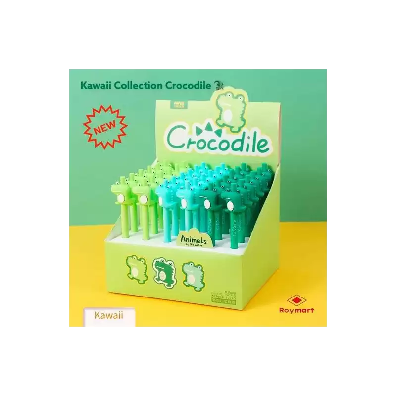 (EZV-2901) ROYMART BOLIS COCODRILO CLICK PEN SURTIDOS EXPOSITOR 36 UD