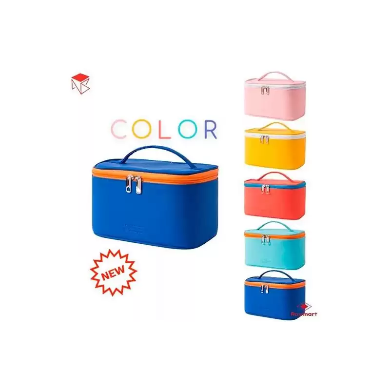 (BT-001) ROYMART NECESER DE MANO COLECCIÓN COLORS LOVE CON ASA C/SURTIDOS
