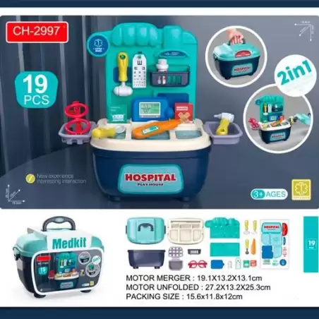 (CH-2997) ROYMART MINI SET DOCTOR 19 PIEZAS +3 AÑOS