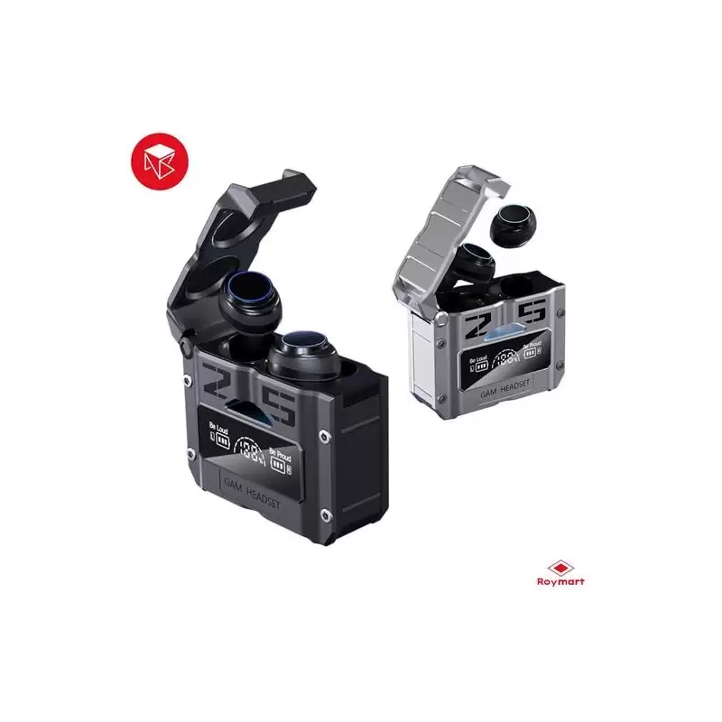 (AB-025) ROYMART AURICULARES M 25 TWS BLUETOOTH 5.0 SILVER COLOR