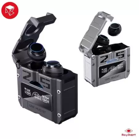 (AB-025) ROYMART AURICULARES M 25 TWS BLUETOOTH 5.0 SILVER COLOR