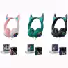 (AB-169) ROYMART AURICULARES GAMERS PODS ESTEREO C/CABLE Y LUCES DE NEÓN COLORES SURTIDOS
