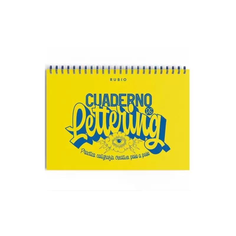 (CUADLETT) RUBIO CUADERNO DE LETTERING PRACTICA CALIGRAFÍA CREATIVA PASO A PASO