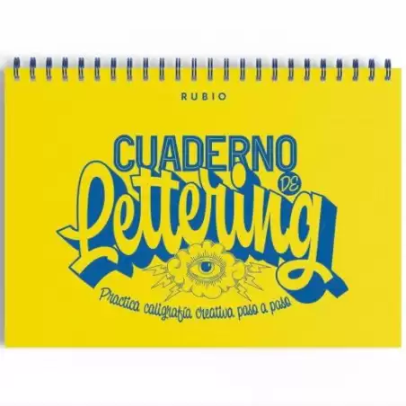 (CUADLETT) RUBIO CUADERNO DE LETTERING PRACTICA CALIGRAFÍA CREATIVA PASO A PASO