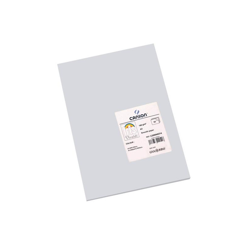 (C200040214) IRIS CARTULINA 297X420MM 185GR GRIS PERLA -50U-