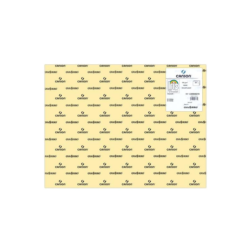 (C200040219) IRIS CARTULINA 50X65CM 185GR CREMA -25U-