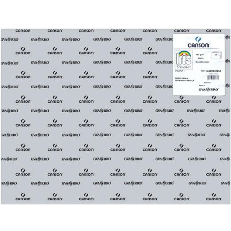 (C200040243) IRIS CARTULINA 50X65CM 185GR GRIS PERLA -25U-