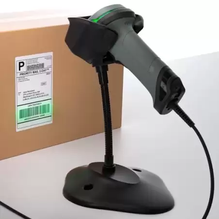 (140-0747) SAFESCAN 330-W ESCÁNER DE CÓDIGOS DE BARRAS CON CABLE USB-A Y SOPORTE 1D Y2D