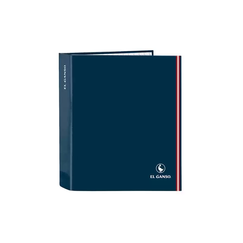 (512409657) SAFTA CARPETA DE ANILLAS 4X35MM FOLIO LOMO ANCHO EL GANSO "CLASSIC" AZUL