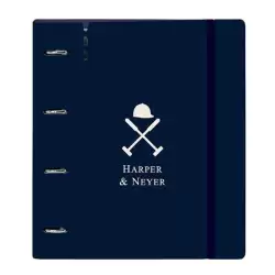 (512459667) SAFTA CARPEBLOCK ANILLAS 4X35MM C/RECAMBIO 100H A4 TAPAS PP FOAM C/SEPARADORES HARPER & NEYER