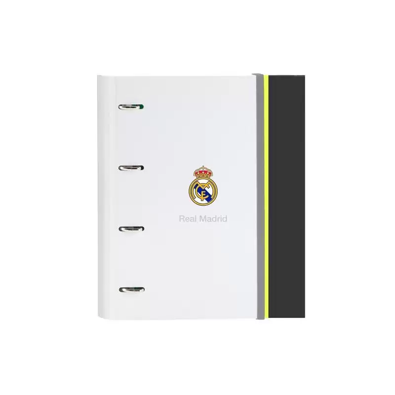 (512554666) SAFTA CARPETA ANILLAS 4X35MM C/RECAMBIO A4 100H 80GR TAPA DURA REAL MADRID EQUIP. 25/26