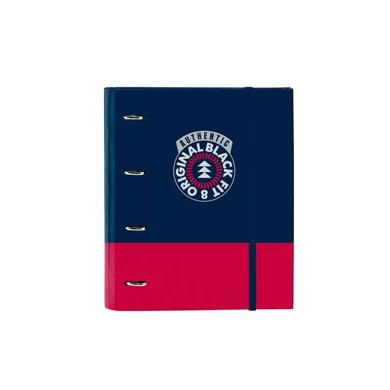 (542341666) SAFTA CARPETA DE ANILLAS 4X35MM A4 C/RECAMBIO 100H 80GR 5X5 C/SEPARADORES T/DURAS BLACKFIT8 AUTHENTIC