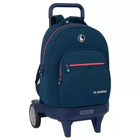 (612409218) SAFTA MOCHILA GRANDE C/RUEDAS COMPACT EVOLUTION EXTRAÍBLE EL GANSO "CLASSIC" AZUL