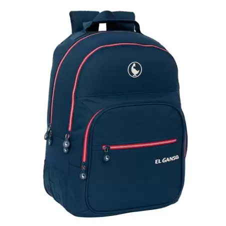 (612409773) SAFTA MOCHILA DOBLE ADAPTABLE CARRO EL GANSO "CLASSIC" 20L AZUL