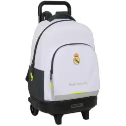 (612554918) SAFTA MOCHILA GDE. C/RUEDAS COMPACT EXTRAIBLE REAL MADRID EQUIPACIÓN 25/26