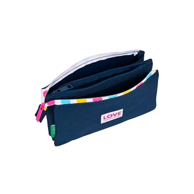 (812350744) SAFTA PORTATODO TRIPLE BENETTON "LOVE"