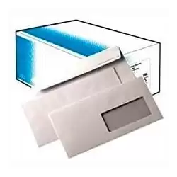 (247643) SAM SOBRE OPEN-110 VD DIN DL  AUTOADHESIVO CON TIRA DE SILICONA 110X220 CON VENTANA DERECHA 90 GRAMOS OFFSET BLANCO ...