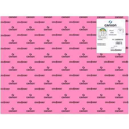 (C400080162) IRIS CARTULINA 50X65CM 185GR ROSA CHICLE -25U-