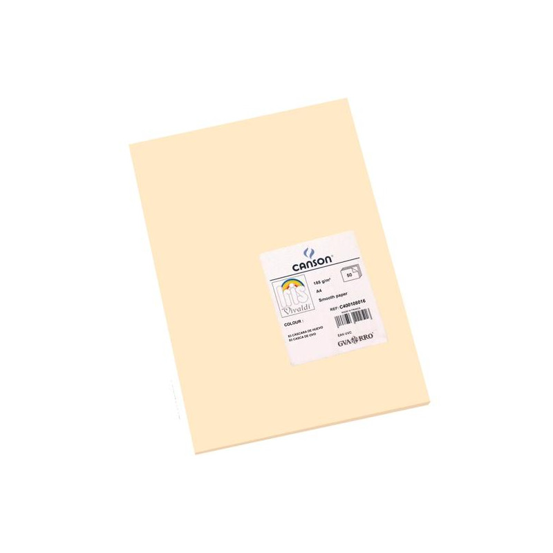 (C400108016) IRIS CARTULINA 210X297MM 185GR CASCARA DE HUEVO -50U-
