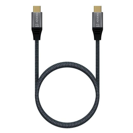 (A107-0671) AISENS CABLE USB 3.2 5A 100W 8K@30HZ TIPO USB-C/M - USB-C/M GRIS 1