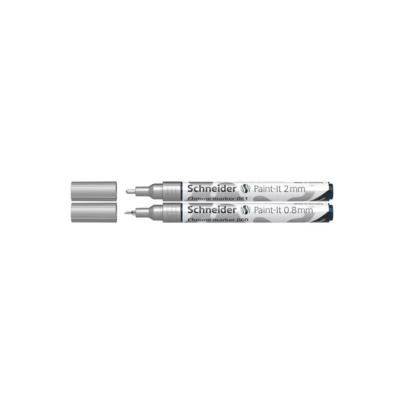 (ML06011501) SCHNEIDER ROTULADOR METÁLICO CROMADO PAINT-IT 2 CHROME PUNTAS DE 0.8MM/2MM ESTUCHE 2 UD