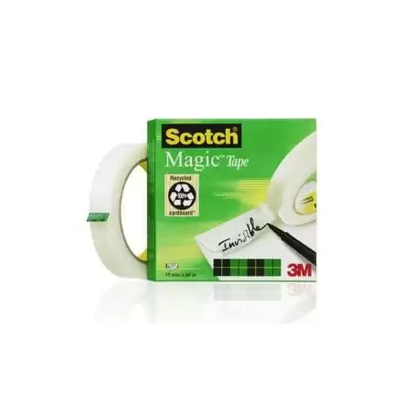 (7100027117) SCOTCH MAGIC CINTA ADHESIVA INVISIBLE 810 ROLLO 19MM X 66M CAJA INDIVIDUAL