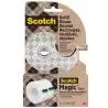 (7100334048) SCOTCH DISPENSADOR DE ACERO INOXIDABLE RECARGABLE PARA CINTA ADHESIVA + 2 ROLLOS DE 19MMX13
