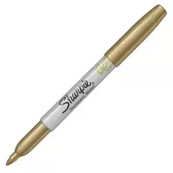 (1891062) SHARPIE MARCADOR PERMANENTE METALLIC PUNTA FINA ORO