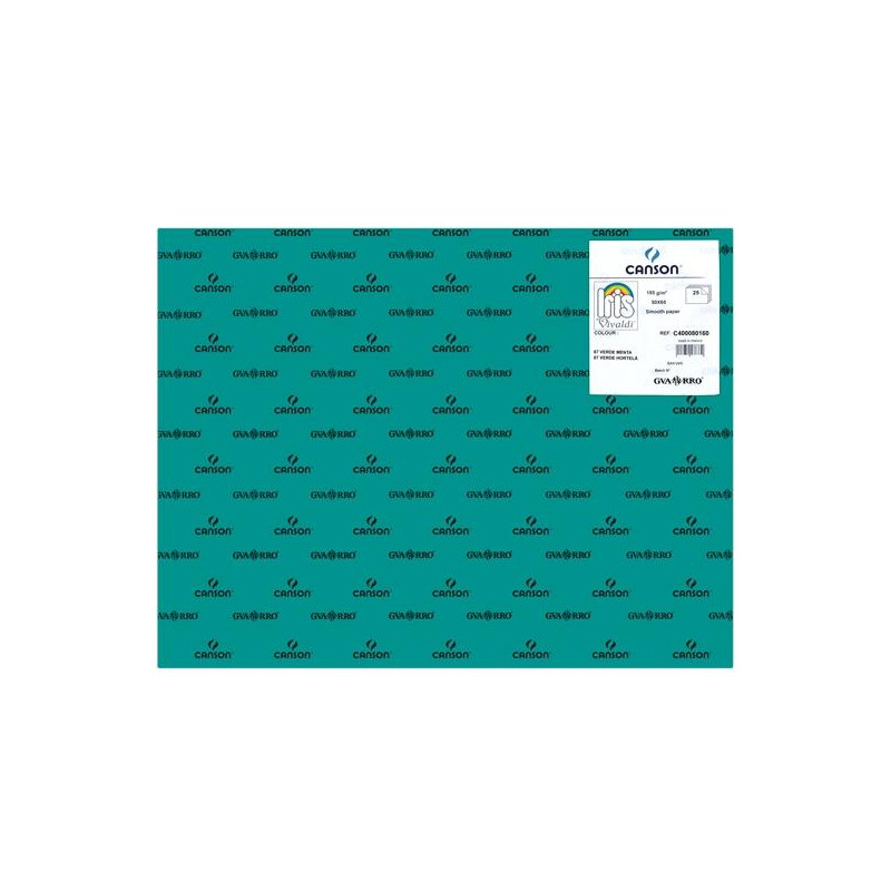 (C400080160) IRIS CARTULINA 50X65CM 185GR VERDE MENTA -25U-