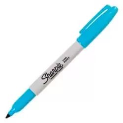 (2194215) SHARPIE MARCADOR PERMANENTE PUNTA FINA AZUL TURQUESA