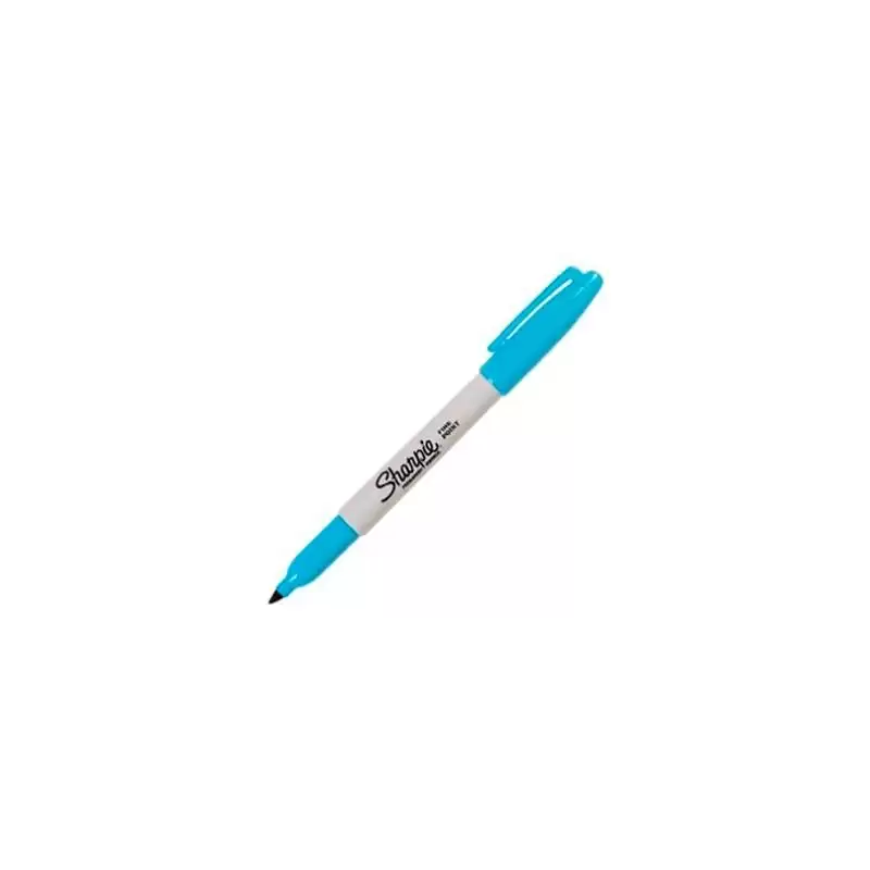 (2194215) SHARPIE MARCADOR PERMANENTE PUNTA FINA AZUL TURQUESA