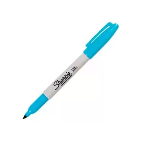 (2194215) SHARPIE MARCADOR PERMANENTE PUNTA FINA AZUL TURQUESA
